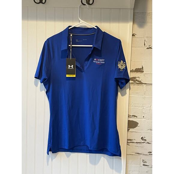 Under Armour Detroit golf club rocket classic blue tshirt size large nwt - Picture 1 of 4